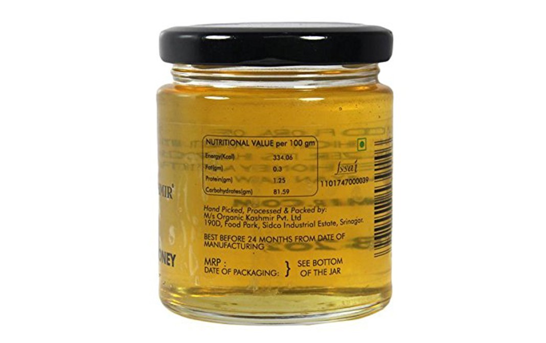 Organic Kashmir Raw Forest Honey    Glass Jar  250 grams